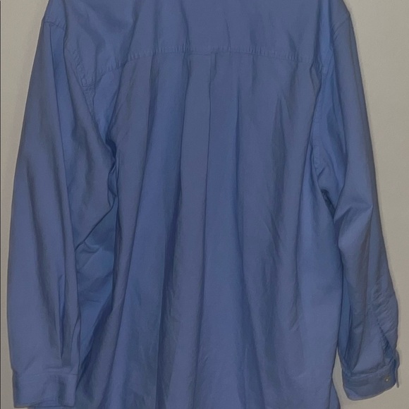 LL Bean Men’s Blue Button Up Shirt. Men’s 2x 100% Cotton. - Picture 3 of 15
